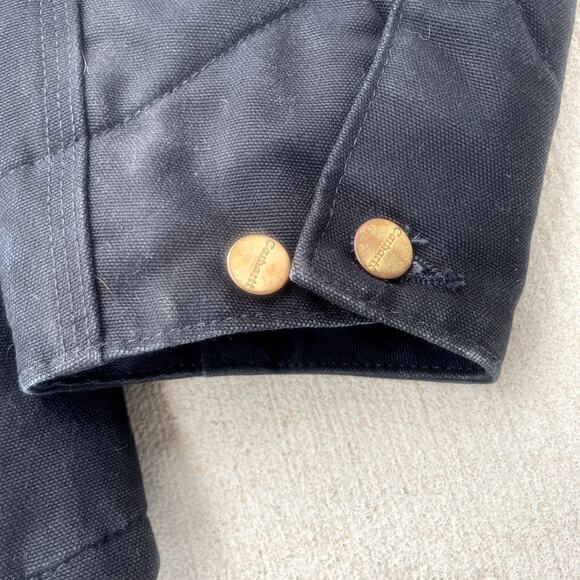 Carhartt Men's Vintage 2XL Black Blanket Lined Canvas Chore Coat Jacket - Picture 3 of 13